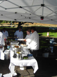 Chefs at work at KCC Farmers' Market